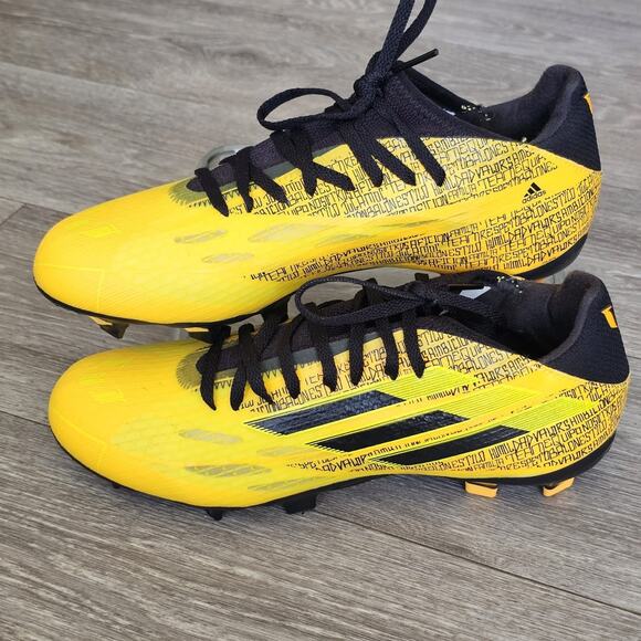 B10 Adidas X Speedflow Messi.3 FG Soccer Cleats Yellow Black Size 7 GW7419